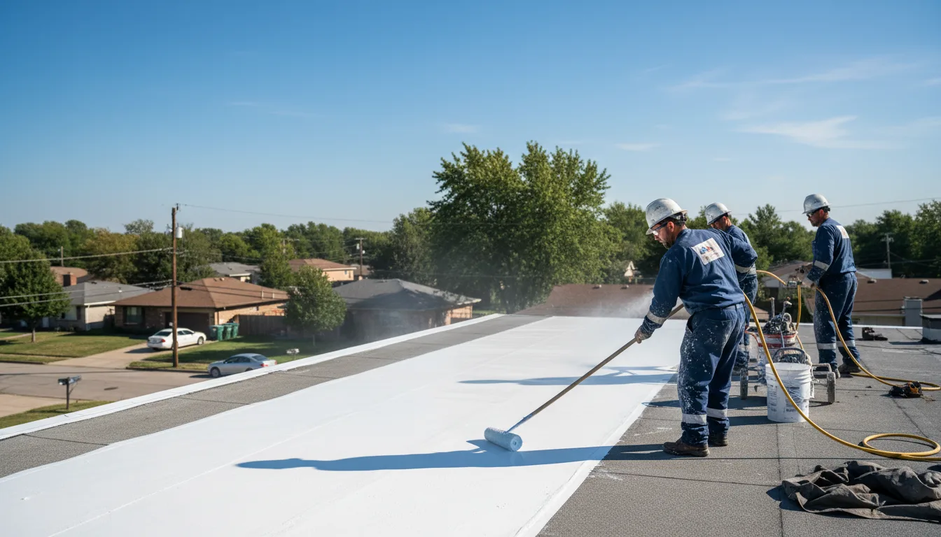 Commercial roof coating in Middle Point, OH near me